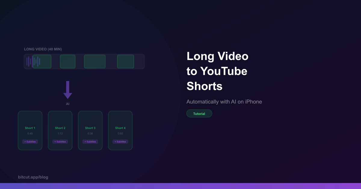 How to Create YouTube Shorts from Long Videos on iPhone